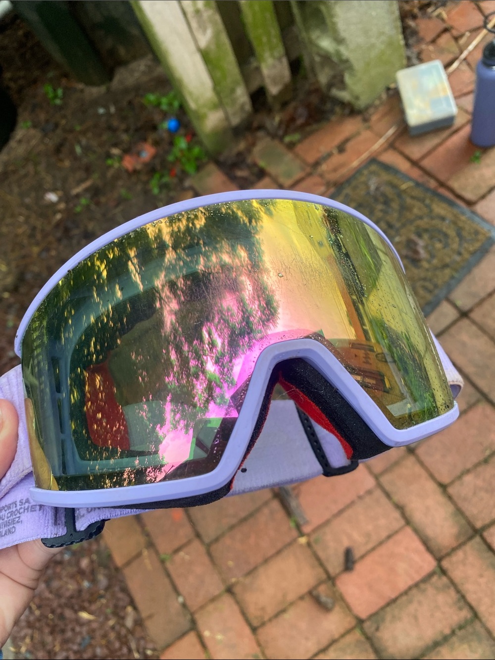 Scott Lavender Frame Mirrored Lens Ski/Snowboard Goggles